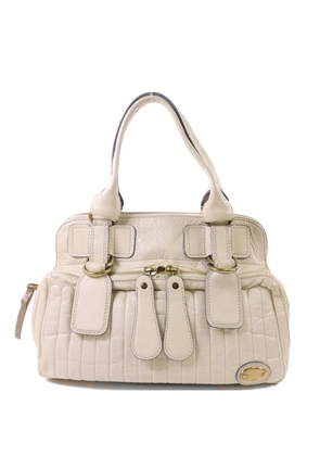 Chloé Pre-Owned quilted leather handbag - Neutrals