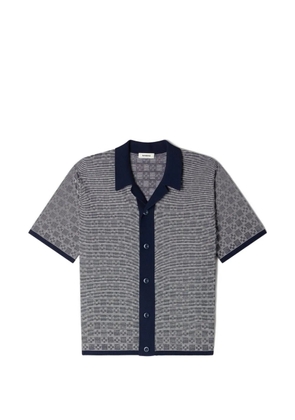 SANDRO square cross jacquard shirt - Grey