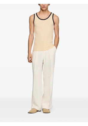 SANDRO cotton vest top with patch - Neutrals