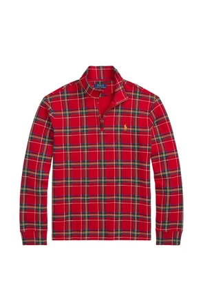 Polo Ralph Lauren plaid half-zip sweatshirt - Red