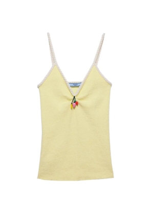 Prada cotton bouclé top - Yellow