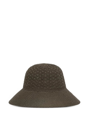 Barbour Zaria crochet-knit wide-brim sun hat - Green