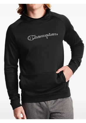 Champion logo-print raglan-sleeve hoodie - Black