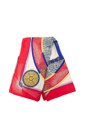 Hermès Pre-Owned 1987 Feux d Artifice Silk Scarf 90 scarves - Red