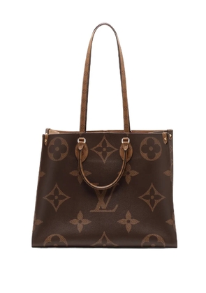 Louis Vuitton Pre-Owned 2021-2026 Monogram Reverse Giant OnTheGo GM satchel - Brown
