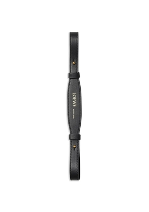 LOEWE logo-embossed leather strap - Black