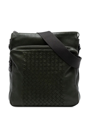 Bottega Veneta Pre-Owned 2012-2026 Intrecciato Trimmed Nappa crossbody bag - Green
