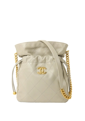 CHANEL Pre-Owned CC diamond-quilting shoulder bag - Neutrals