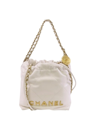 CHANEL Pre-Owned Mini 22 quilted shoulder bag - Neutrals