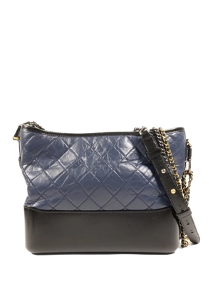 CHANEL Pre-Owned Gabrielle diamond-quilted shoulder bag - Blue