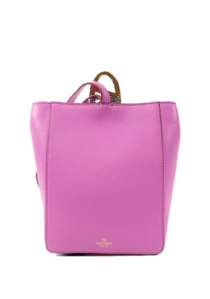 Valentino Garavani Pre-Owned VLogo leather shoulder bag - Purple