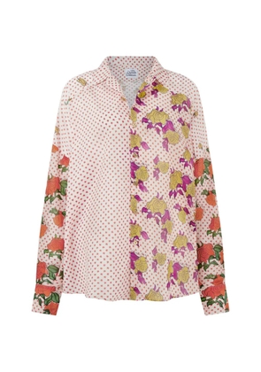 Donde Esteban floral-print cotton shirt - White