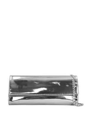 Castagna metallic-effect chain-strap shoulder bag - Silver