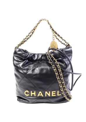 CHANEL Pre-Owned 22 Mini chain shoulder bag - Black
