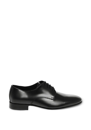 Corneliani brushed leather derby shoes - Black