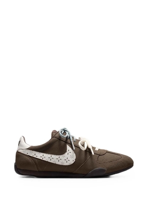 Nike perforated-logo suede sneakers - Brown
