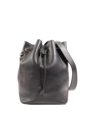 Fendi Pre-Owned drawstring leather shoulder bag - Black