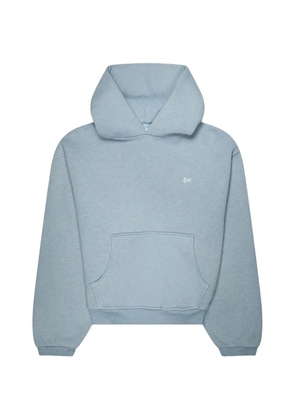 ERL heathered-knit hoodie - Blue