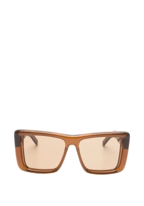 Saint Laurent Eyewear Howl square-frame sunglasses - Brown