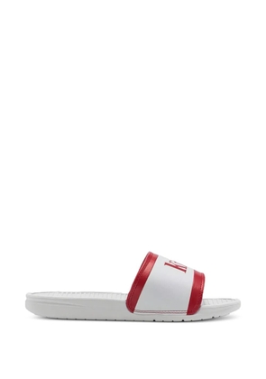 KITH x Coke logo-print slides - White