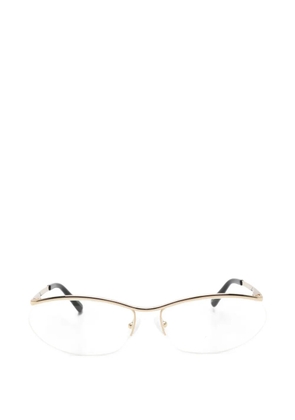 The Attico x Linda Farrow Charlotte glasses - Gold