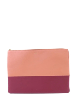 Celine Pre-Owned two-tone leather pouch - Pink