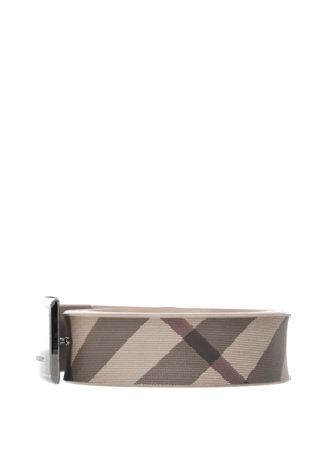 Burberry Pre-Owned check-print plaque buckle belt - Neutrals