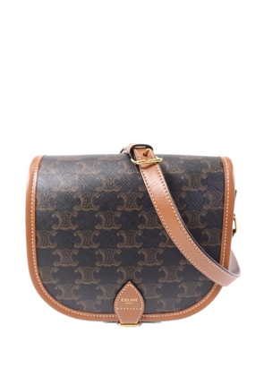 Celine Pre-Owned Triomphe Folco shoulder bag - Brown
