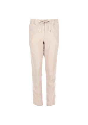 BOSS drawstring-waist tapered trousers - Neutrals