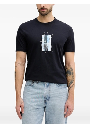 Armani Exchange graphic print T-shirt - Blue