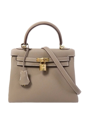 Hermès Pre-Owned 25 Kelly two-way calfskin tote bag - Brown