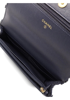 CHANEL Pre-Owned CC WOC tweed shoulder bag - Blue