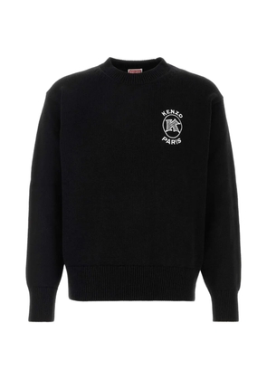 Kenzo logo-embroidery sweater - Black