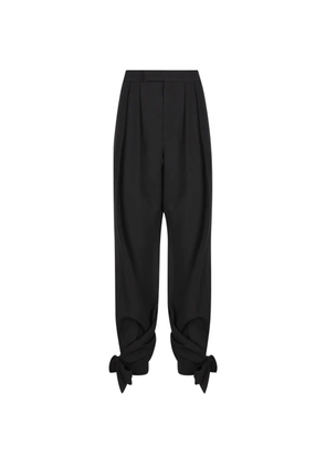 Chloé bow-detail pleated trousers - Black