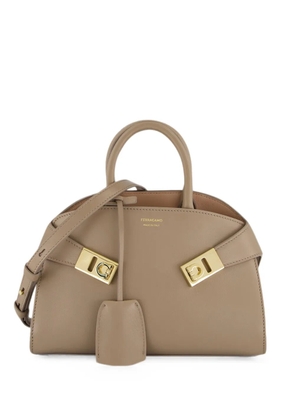 Ferragamo XS Hug leather handbag - Brown