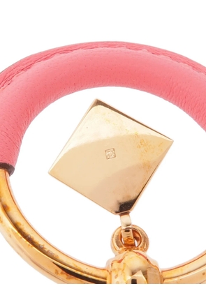 Hermès Pre-Owned leather hoop earrings - Gold