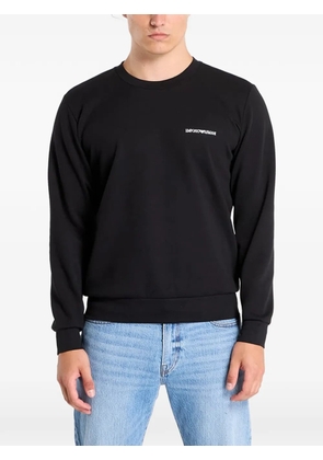 Ea7 Emporio Armani logo-print sweater - Black