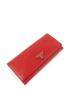 Prada Pre-Owned Saffiano leather bifold long wallet - Red