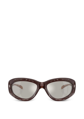 Diesel oval-frame sunglasses - Brown
