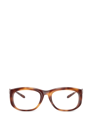 Diesel tortoiseshell-effect rectangle-frame glasses - Brown