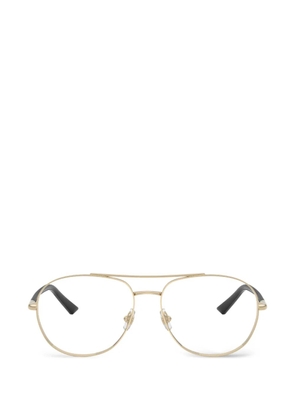 Jimmy Choo Eyewear pilot-frame double-bridge glasses - Gold