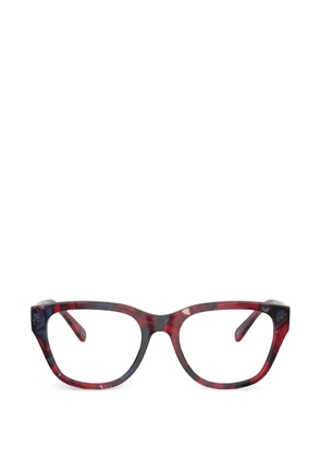 Diesel tortoiseshell-effect cat-eye glasses - Red