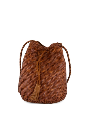 DRAGON DIFFUSION Pompom Double Jump shoulder bag - Brown