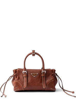 Prada Bonnie small leather bag - Brown
