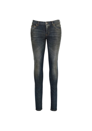Saint Laurent Pre-Owned D01 W/SK-LW skinny jeans - Blue