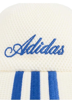 adidas logo-embroidered striped-peak cap - Neutrals