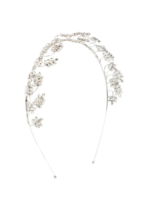 Jennifer Behr crystal-embellished leaf headband - Silver