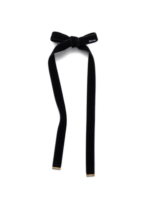 Prada velvet hair clip - Black