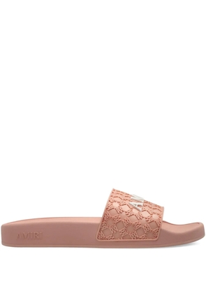 AMIRI MA Quad embossed slides - Pink
