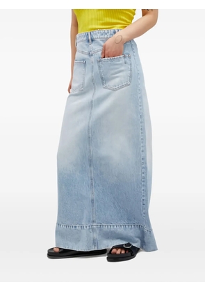 Sportmax patch-pocket maxi skirt - Blue